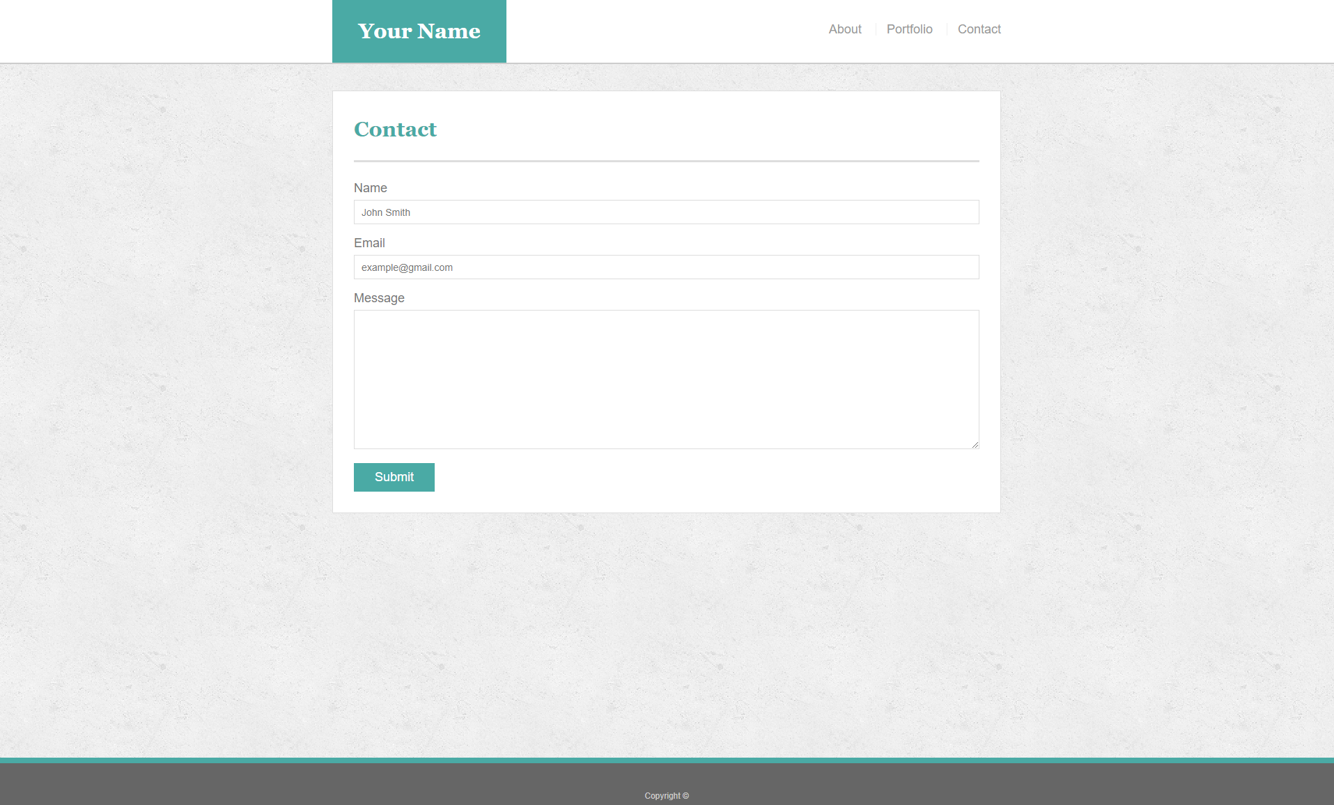 Portfolio Contact